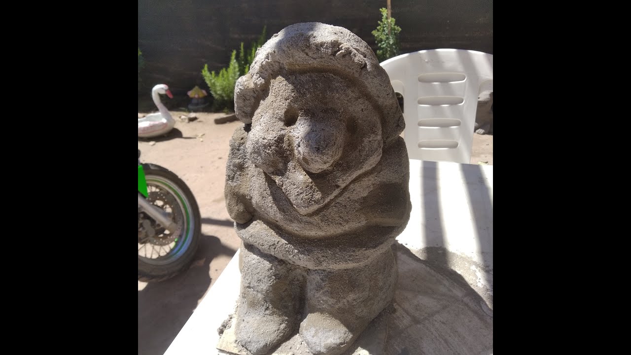 como hacer duende para jardín de cemento PARTE 1