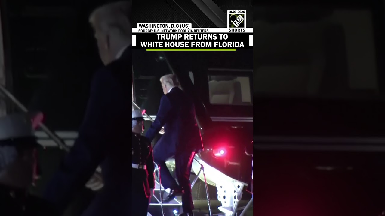 President Trump returns to the White House from Florida after addressing House Republicans