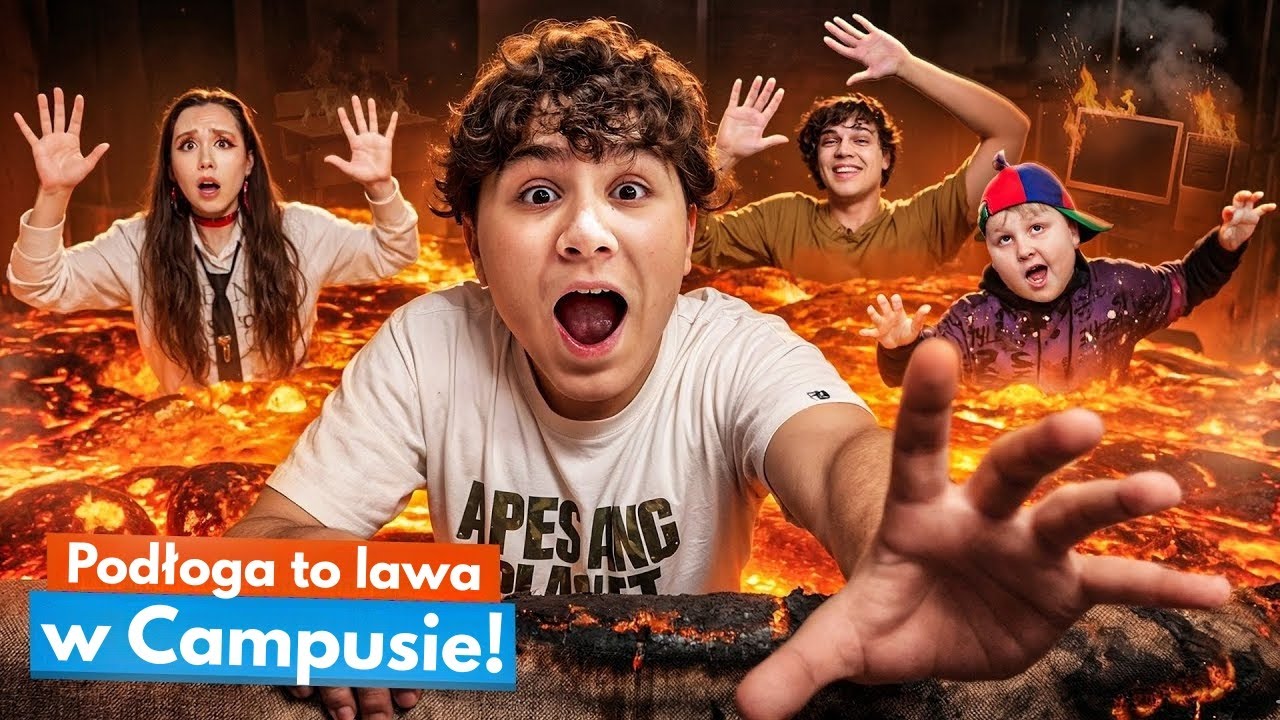 Podłoga to lawa 🔥 Nastolatki wróciły na Campus! Nowy nauczyciel!
