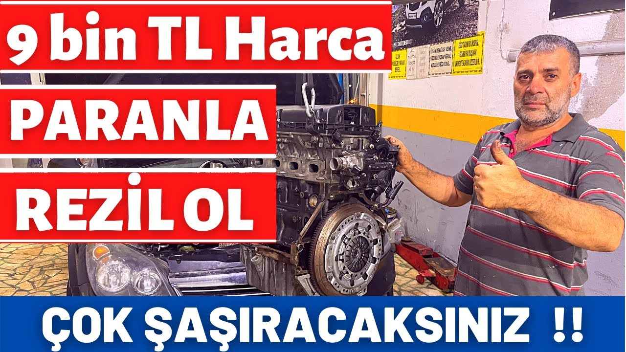 Müşterimiz Sözde Yaptırmış Araç PİSTON KIRMIŞ - KRANK SARMIŞ ! Opel Astra H KOMPLE MOTOR REKTEFİYE
