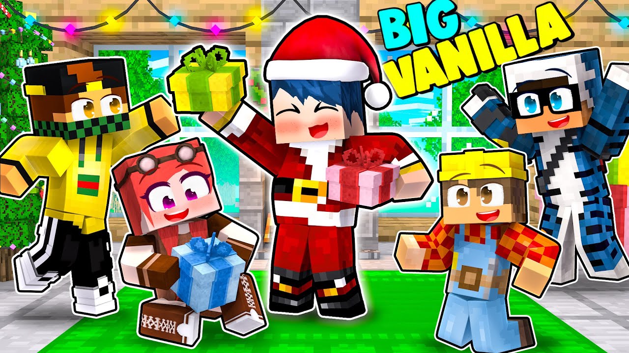 DIVENTO BABBO NATALE NELLA BIG VANILLA! - MINECRAFT