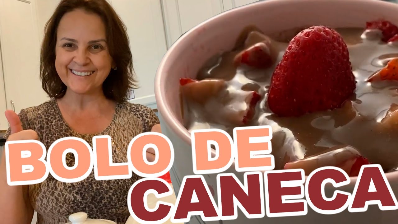 BOLO DE CANECA NO MICROONDAS COM INGREDIENTES QUE TODO MUNDO TEM EM CASA