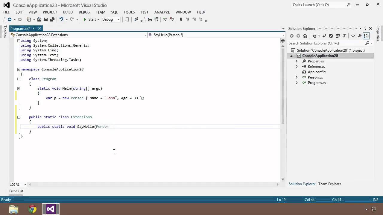 Advanced C#: 09 Extension Methods