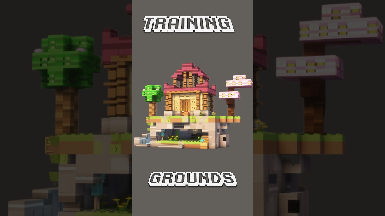 Training Grounds Timelapse #minecraft #minecraftbuilding #minecraftbuild