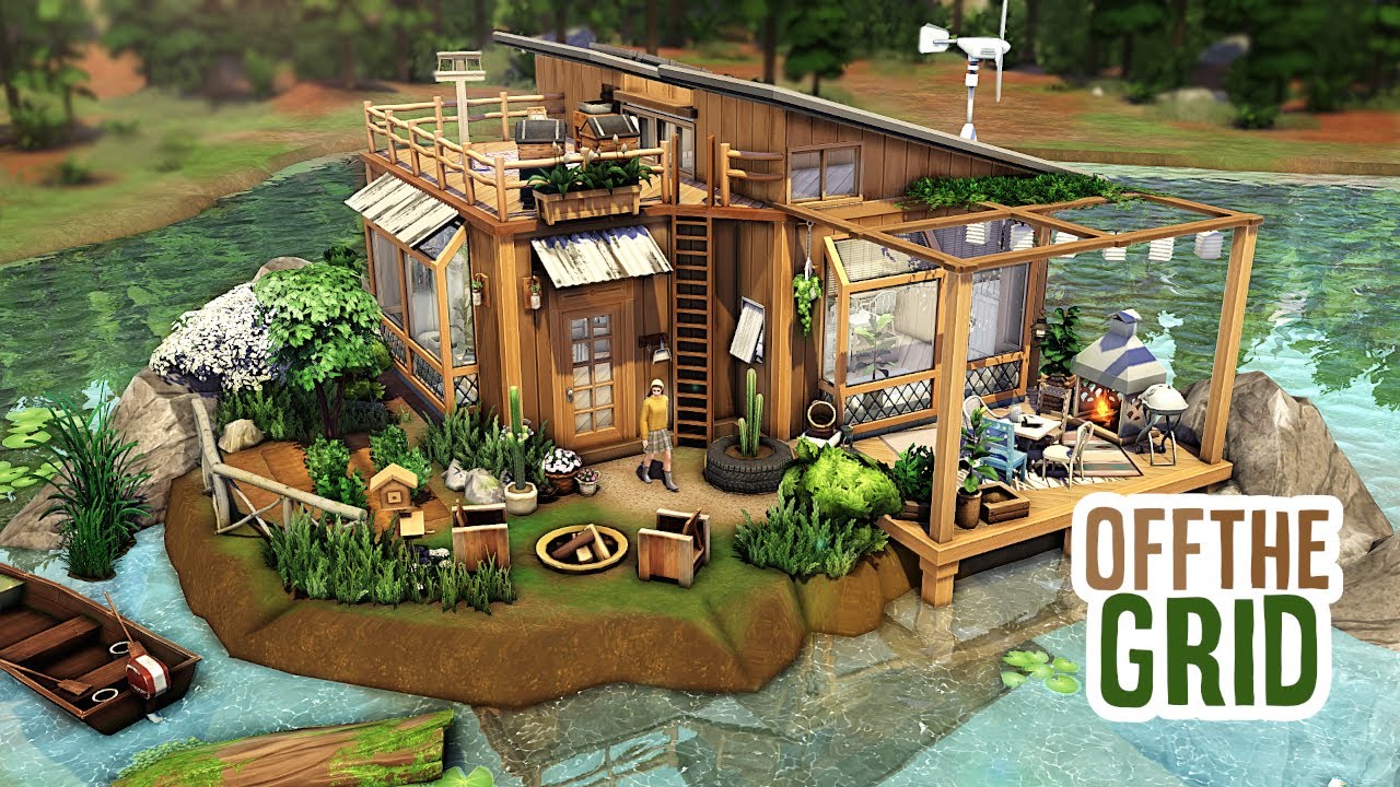 Дом у озера вдали от цивилизации | The Sims 4 — Скоростное строительство (без CC)