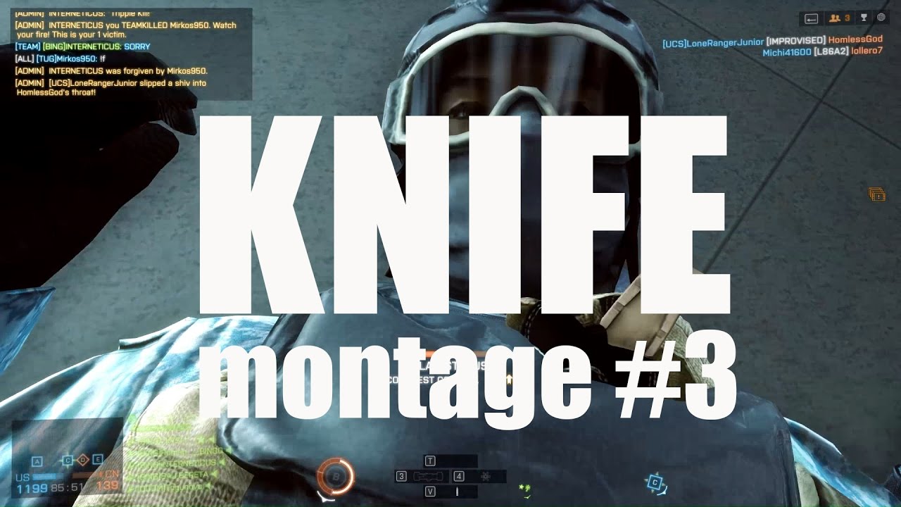 Battlefield 4 - Knife Montage #3