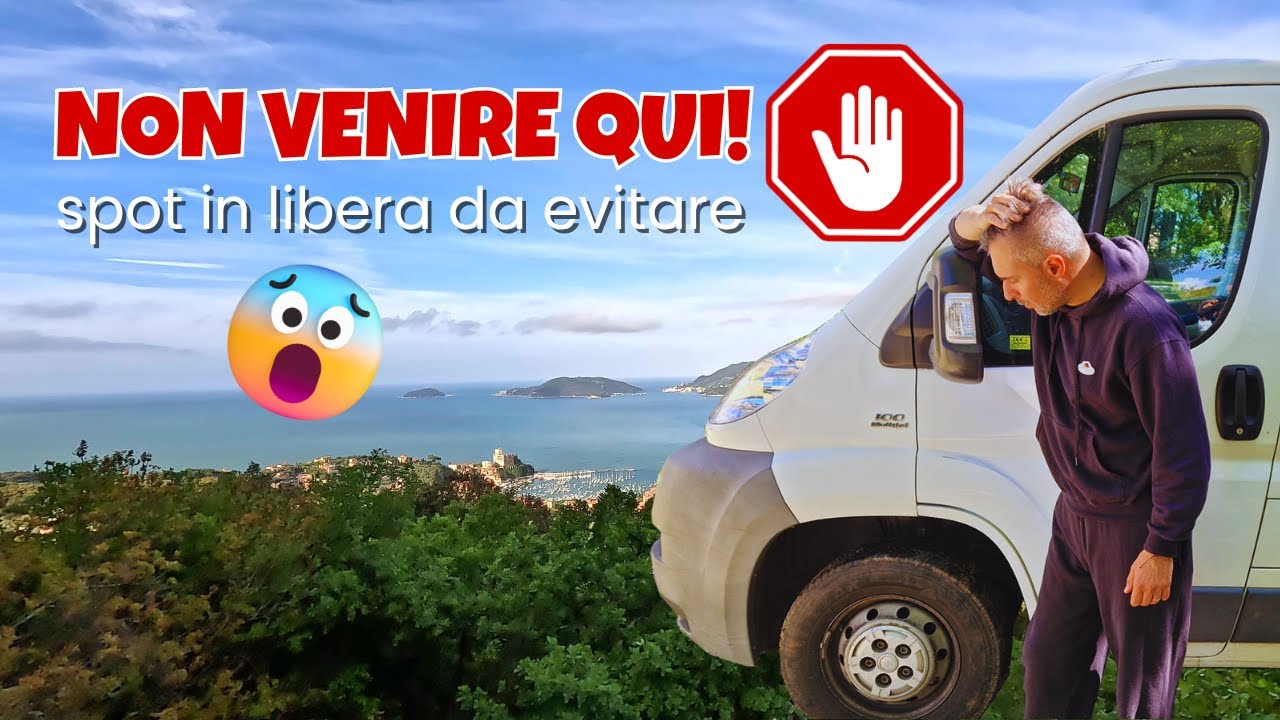 DISAVVENTURE IN CAMPER 🚐 Spot in libera da brivido in Liguria