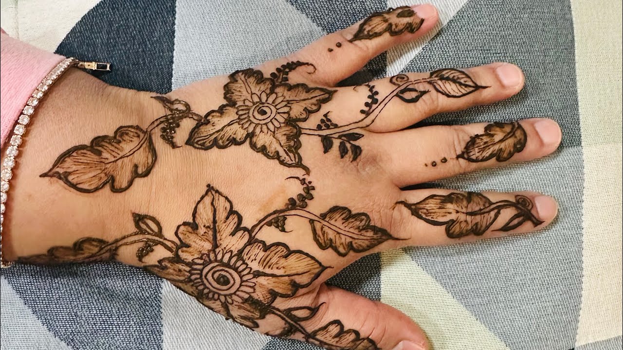 Beautiful floral mehndi design part 2| Stylish mehndi | Latest henna design | حناء 