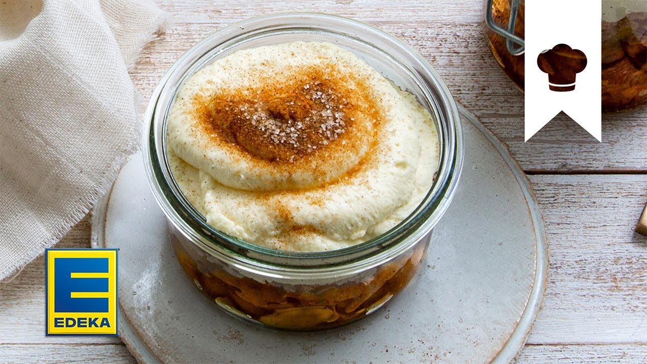 Bratapfel-Tiramisu Rezept | Weihnachtliche Nachspeise mit Mandeln und Äpfeln | EDEKA