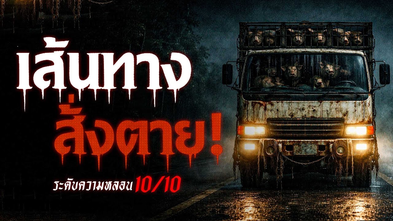 รถสิบล้อ เส้นทาง สั่งตาย เรื่องเล่าหลอน เรื่องเล่าผี ( กาญจนบุรี - ศรีสวัสดิ์) | คืนสยอง
