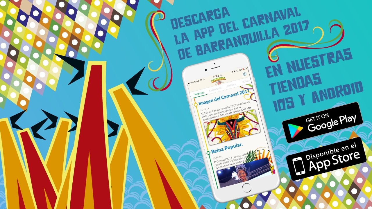 Aplicaci&oacute;n del Carnaval de Barranquilla 2017