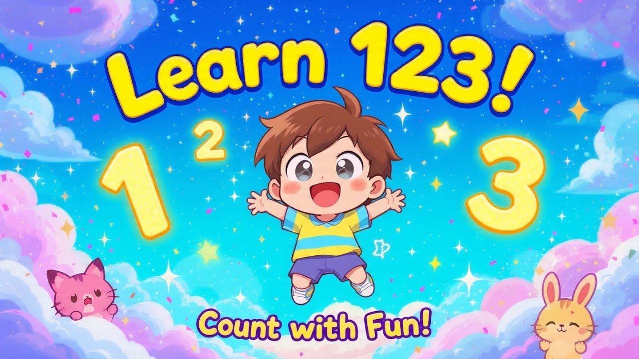 Numbers 1 to 10 | learn numbers from 1 to10 | 123 | count with fun | kids education | learn with fun