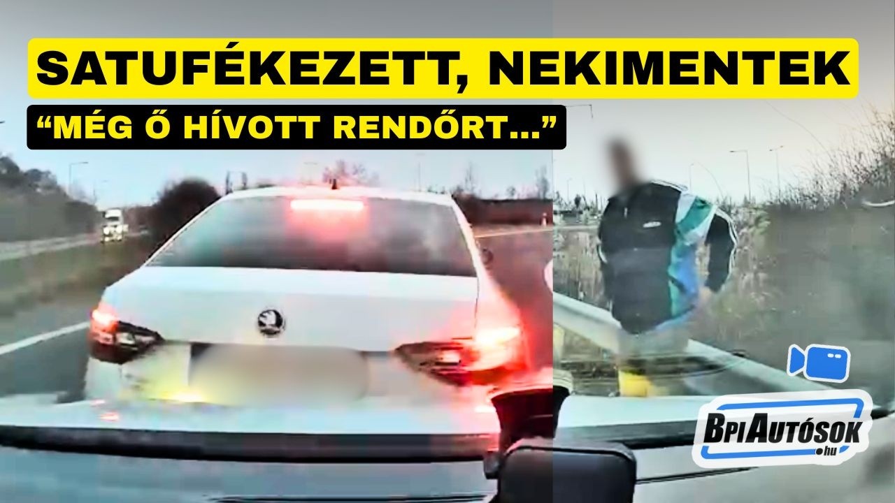 Büntetőfékezés az M6-oson? „Még neki állt feljebb, rendőrt is hívott”