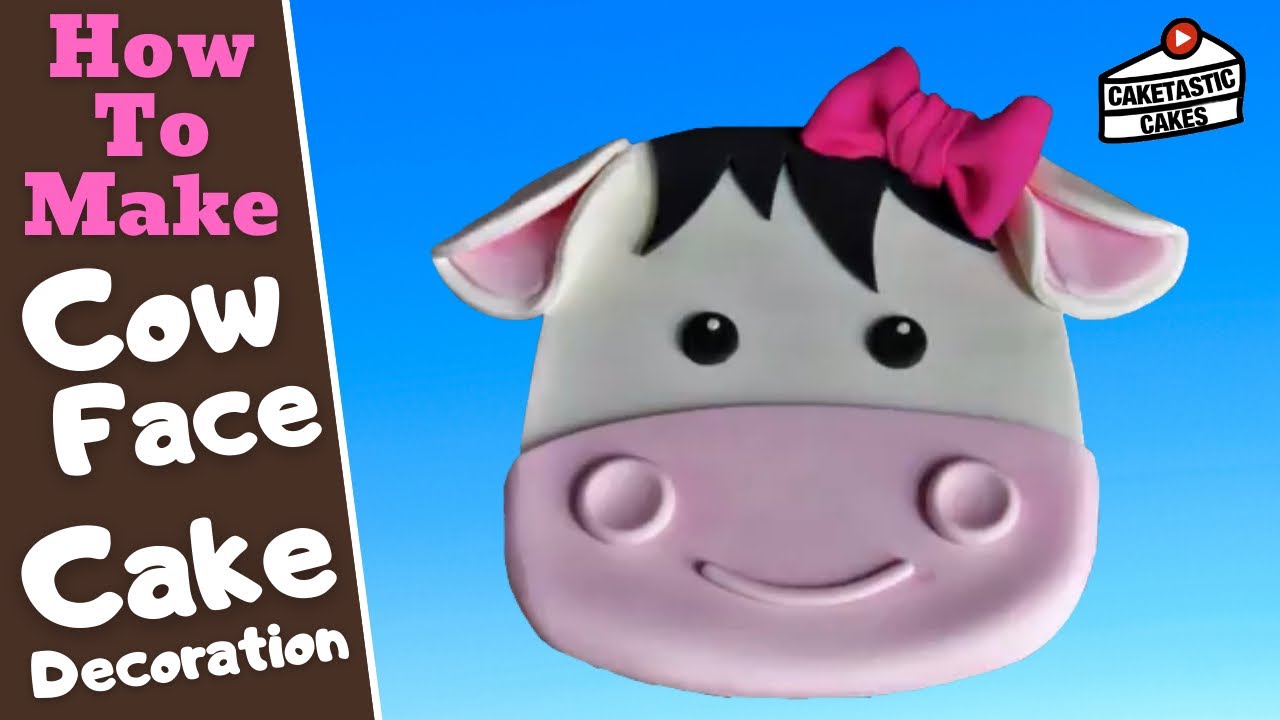 CUTE COW Cake Decorating Tutorial - How to Make FARM Cake Decorations by Caketastic Cakes