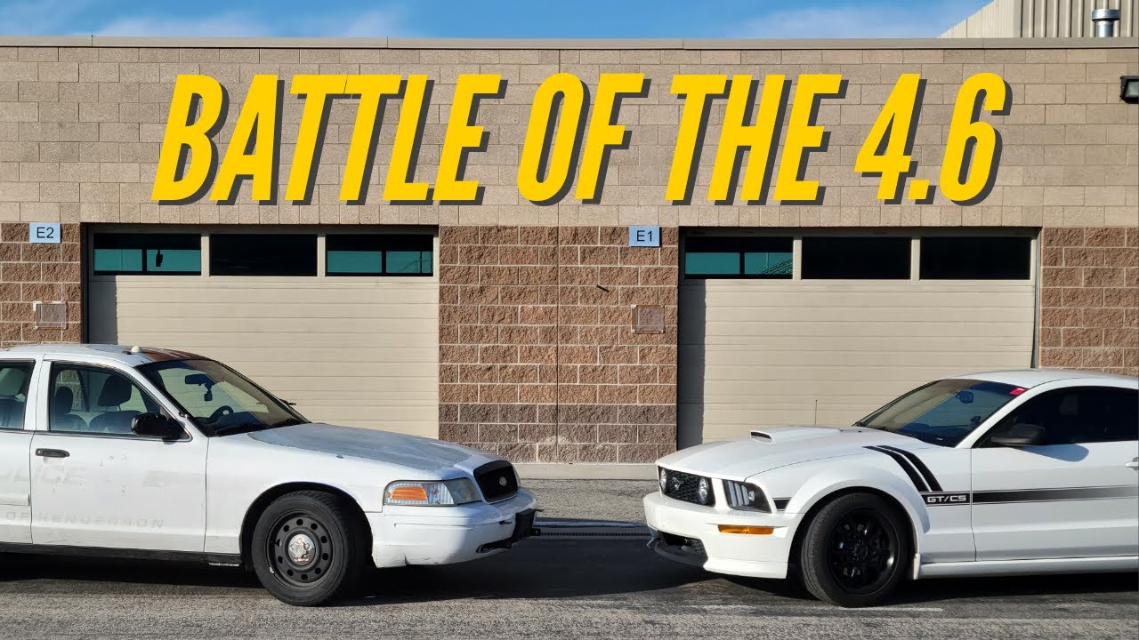 Ford Mustang GT vs Police Crown Vic Chase (Cops & Robbers)