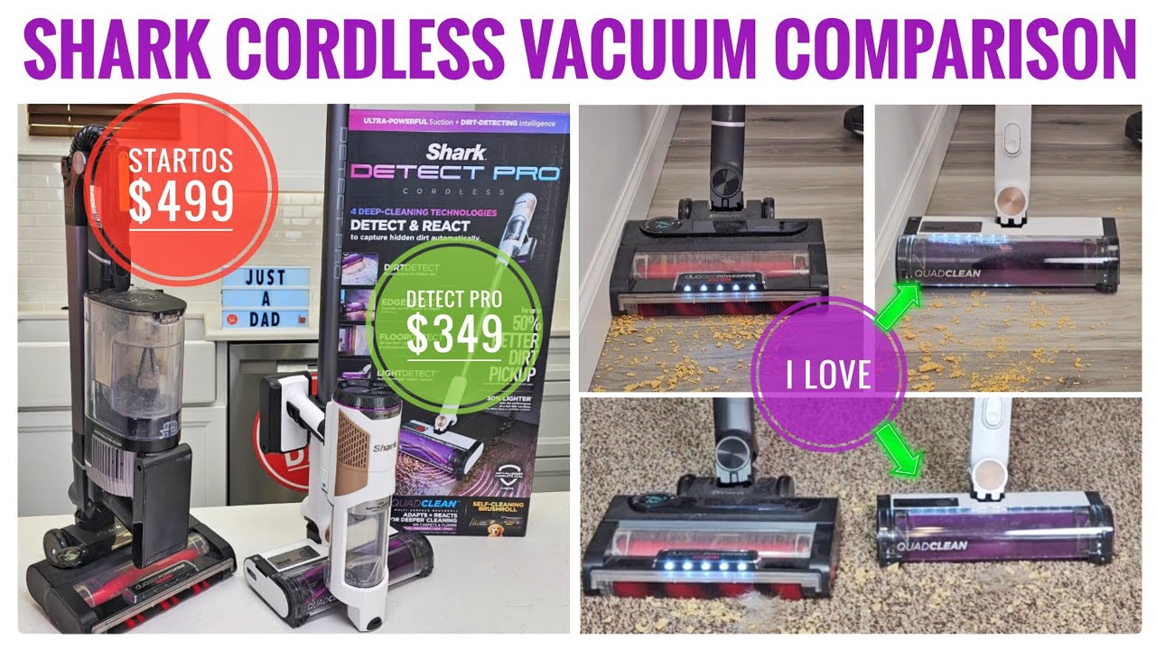 NEW! Shark Detect Pro vs Shark Stratos Cordless Vacuum Comparison   --  Best Shark Vacuum?