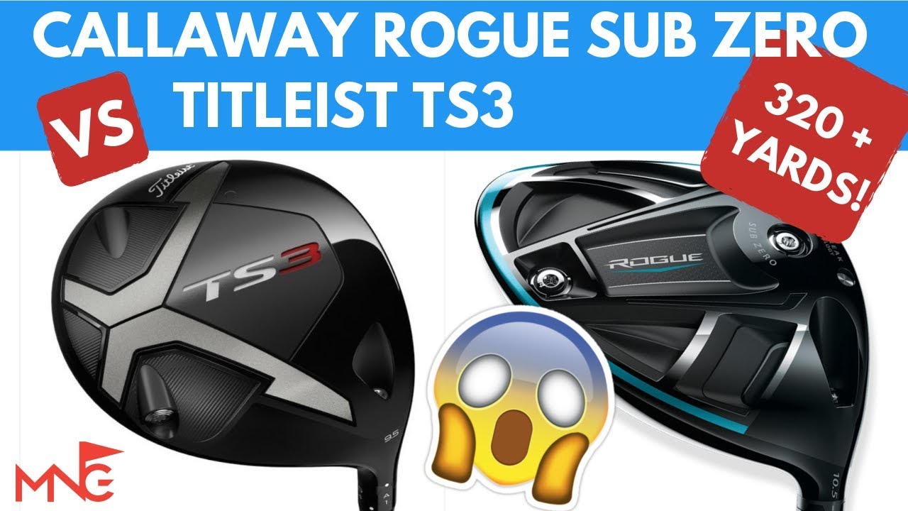 Titleist TS3 Driver VS Callaway Rogue Sub Zero Driver With 320+ Yard Drives!!!!!
