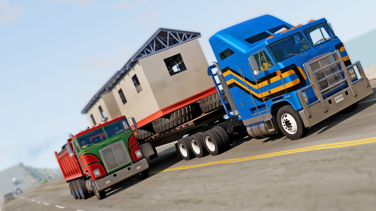 BeamNG Drive - BigRigs vs RoadRage #5