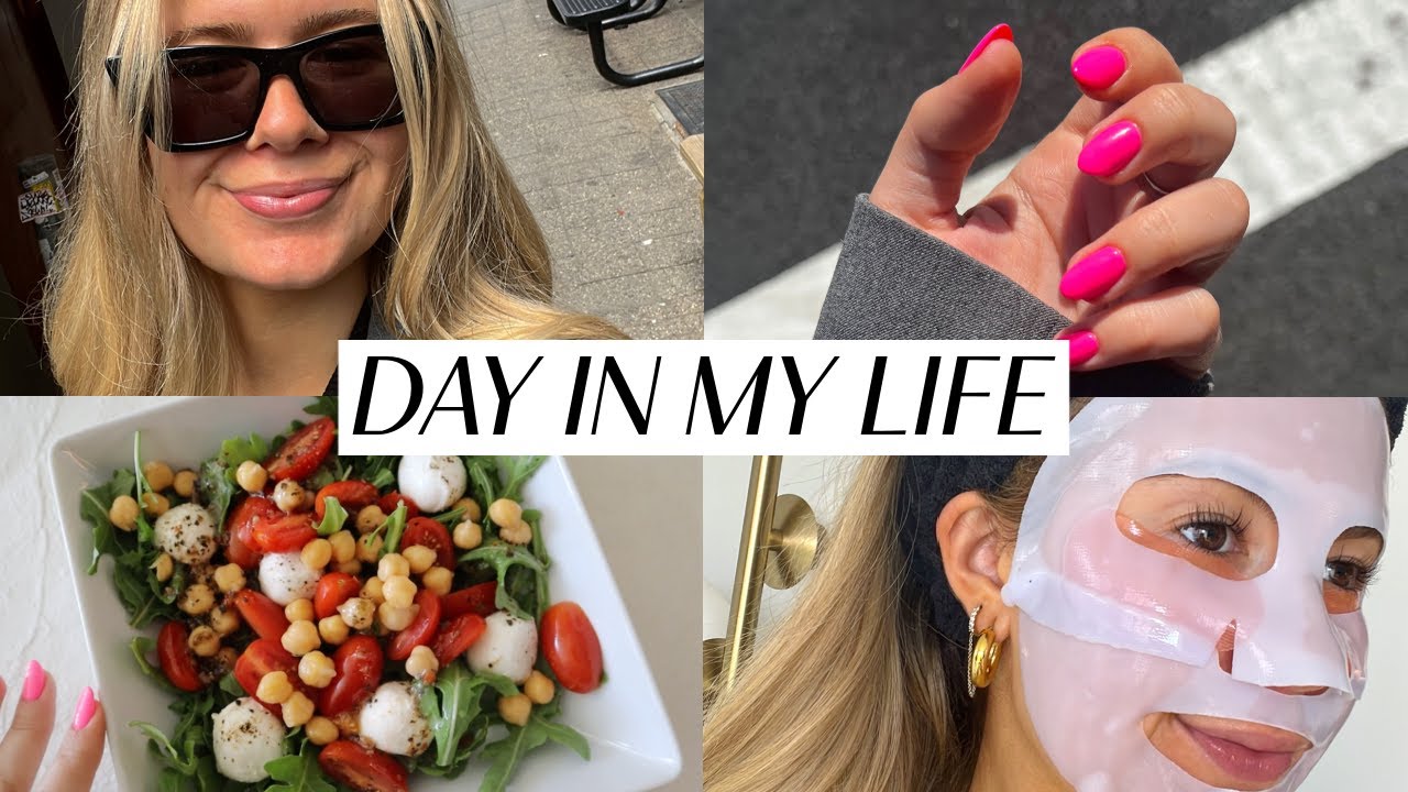day in my life in NYC: fav salad recipe, travel prep + tips, packing a carry on luggage
