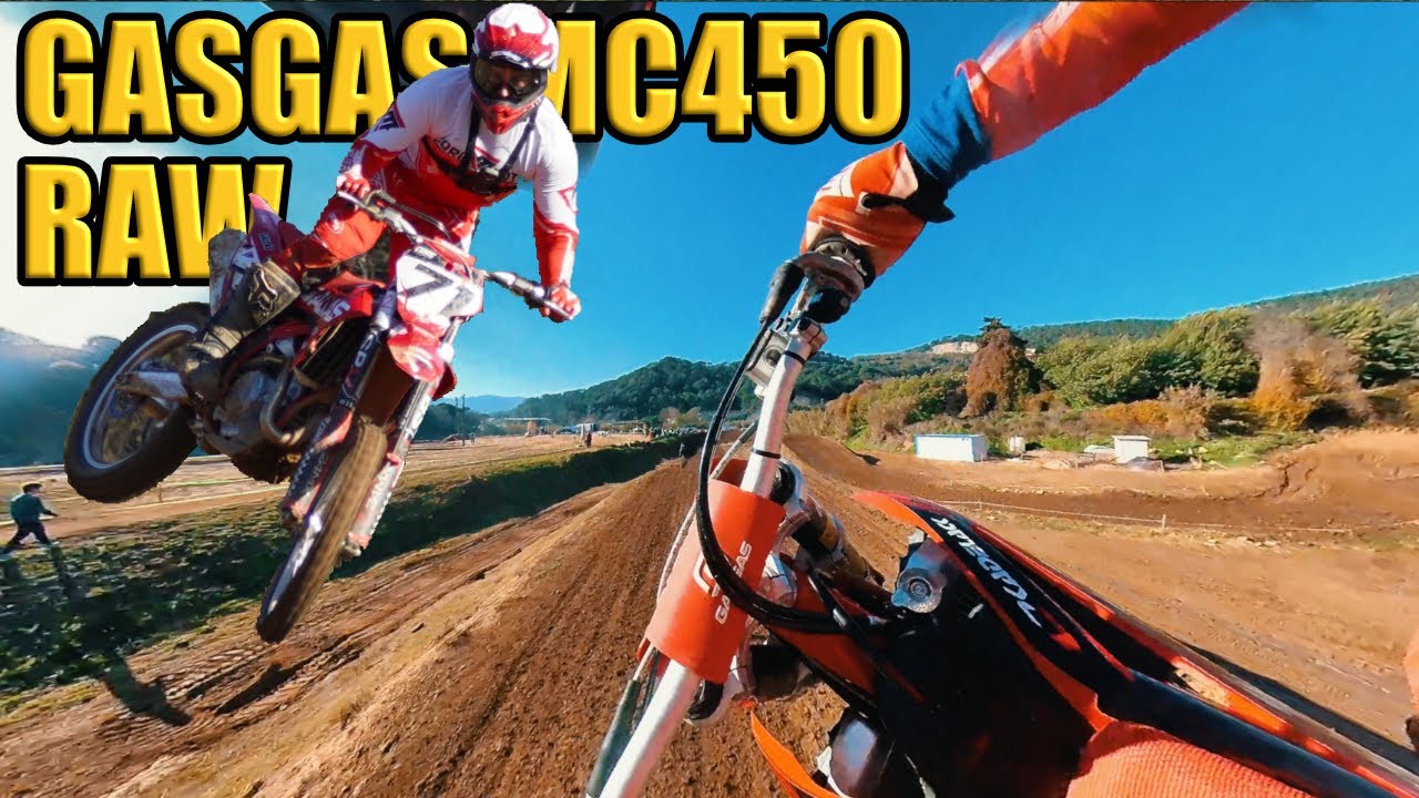 RAW 450 MOTO ON PERFECT SPANISH MX TRACK | Kevin Gallas | GasGas MC450 | Insta360 OneX2