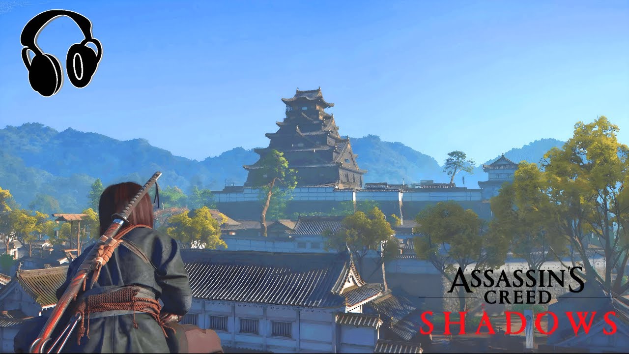 Assassins Creed Shadows | ASMR/Sleep Aid | Ambience [1 Hour] Clear Blue Sky