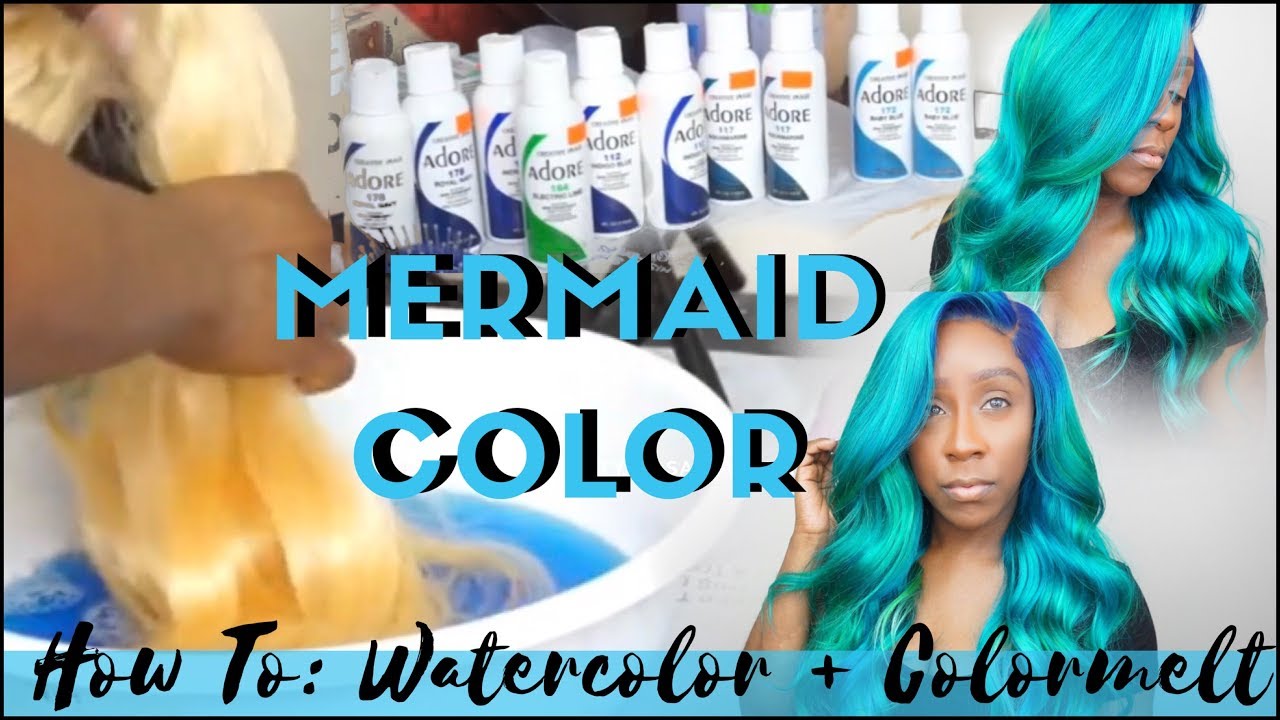HOW TO | COLOR MELT MERMAID OMBRÉ  HAIR COLOR TUTORIAL + WATERCOLOR METHOD | FT ROSABEAUTY HAIR