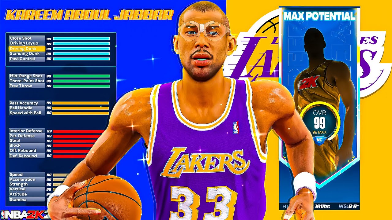 How to make Kareem Abdul-Jabbar EXACT build on NBA 2K23 OLD & NEW GEN!