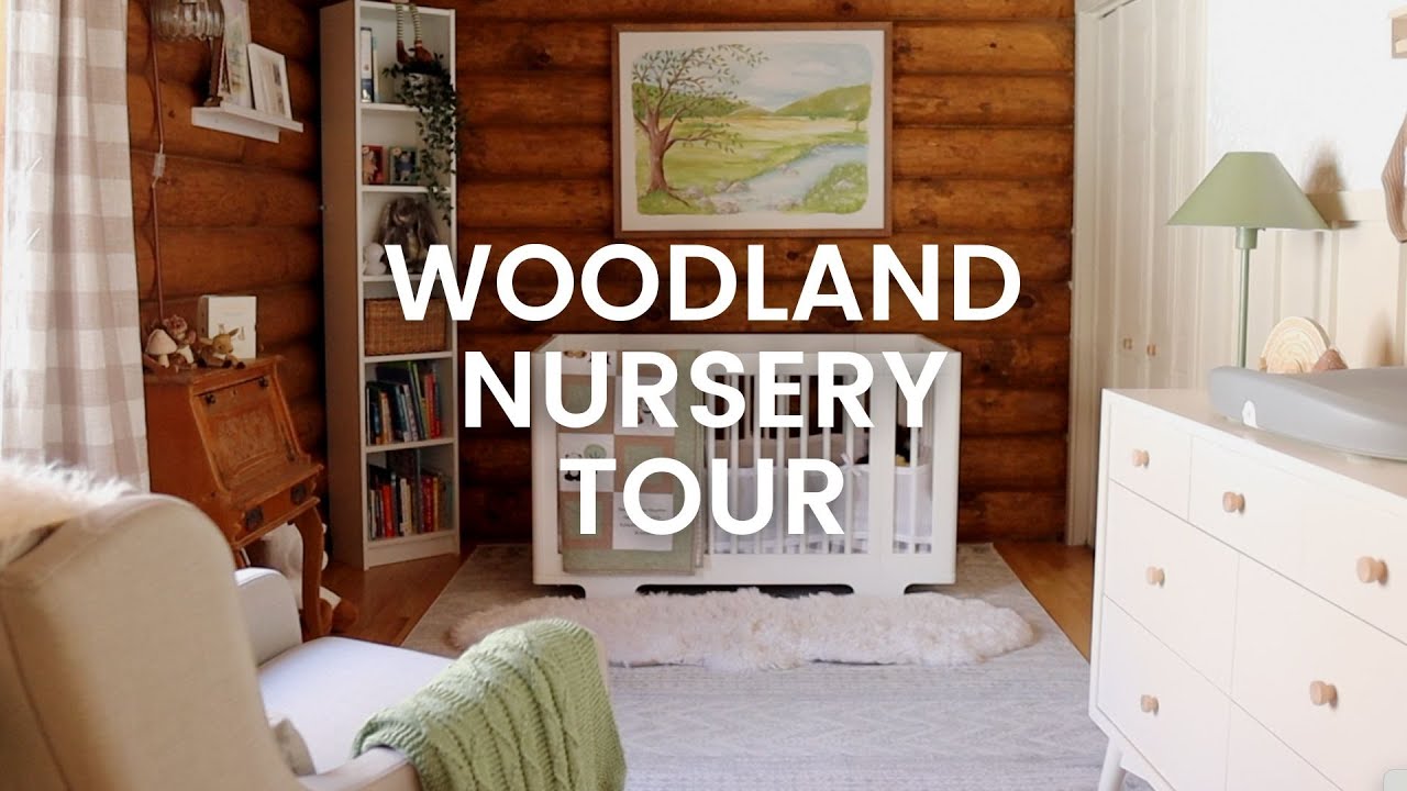 OUR SON'S NURSERY TOUR - Neutral Woodland Nursery - DIY Nursery Art