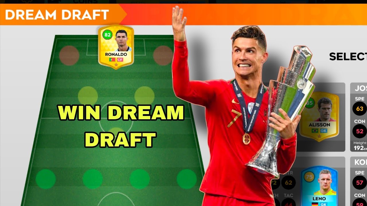 DLS 25 THE GREAT DREAM DRAFT WIN WITH RONALDO. F T G HD BRO