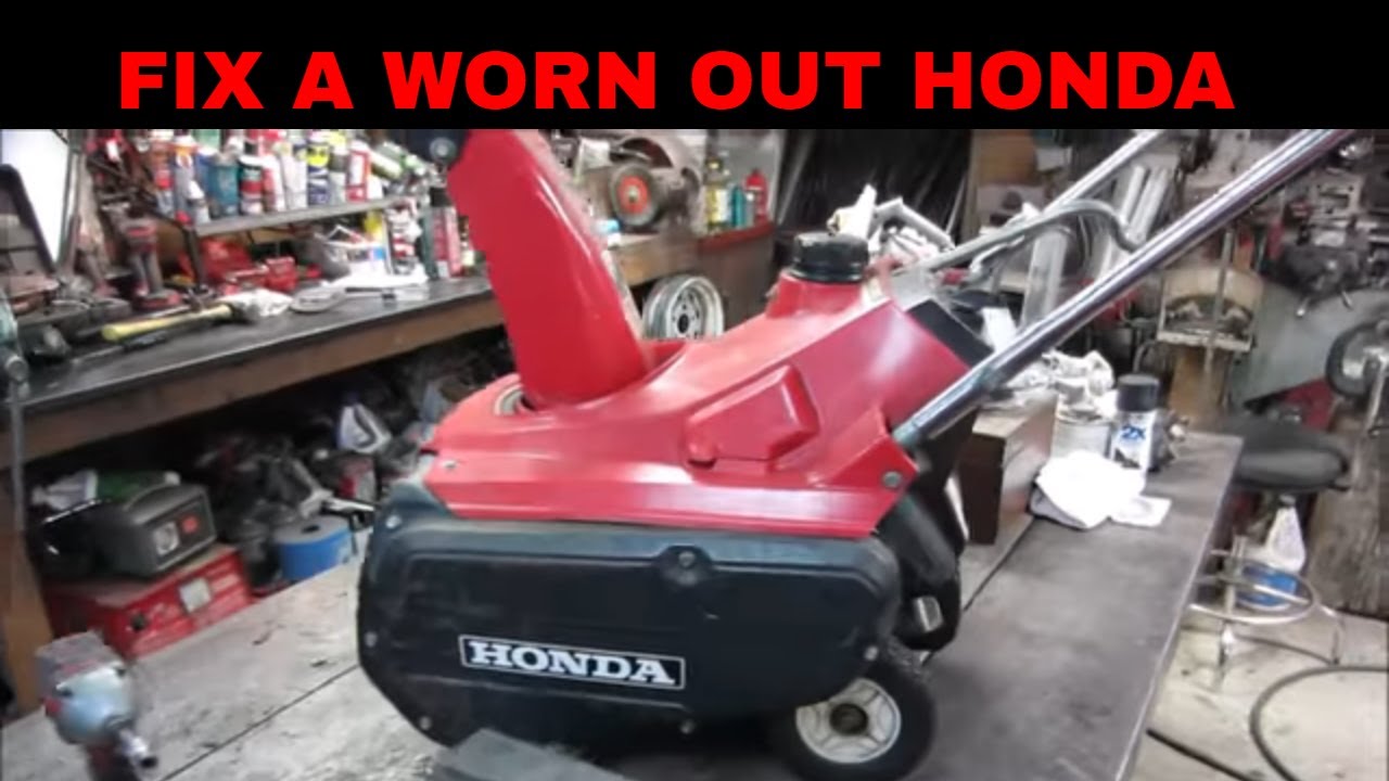 Honda snowblower not throwing snow, lets fix it by replacing the paddles and scraper.