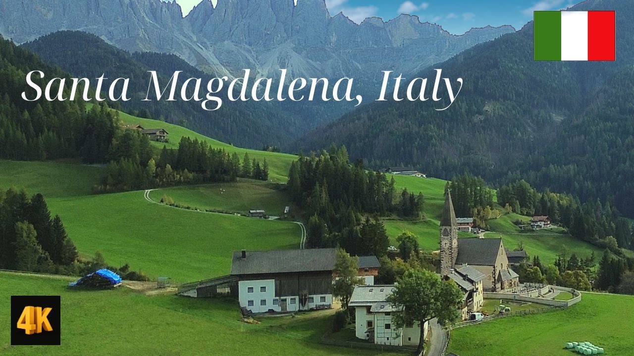 Самая красивая деревня в Италии Санкт Маддалена. Santa Magdalena, Italy.