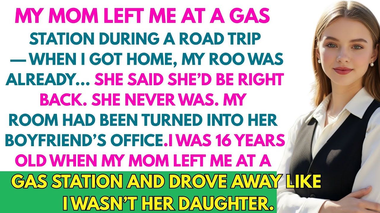 My Mom Left Me at a Gas Station During a Road Trip — When I Got Home, My Room Was Already…