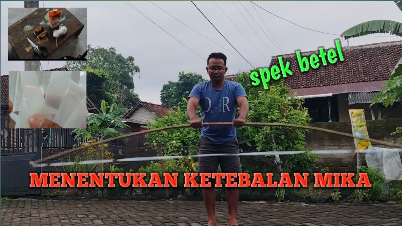 CARA MENENTUKAN KETEBALAN MIKA SENDAREN