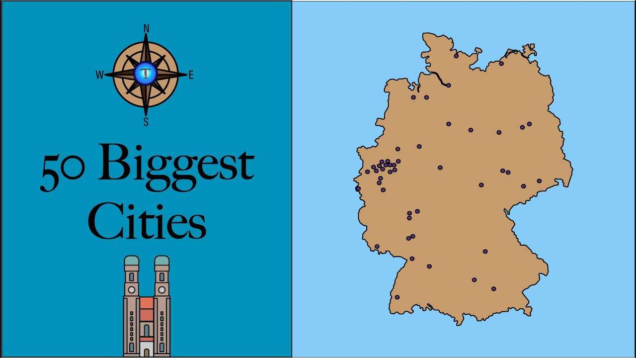 Top 50 Biggest German Cities Mapped 🇩🇪