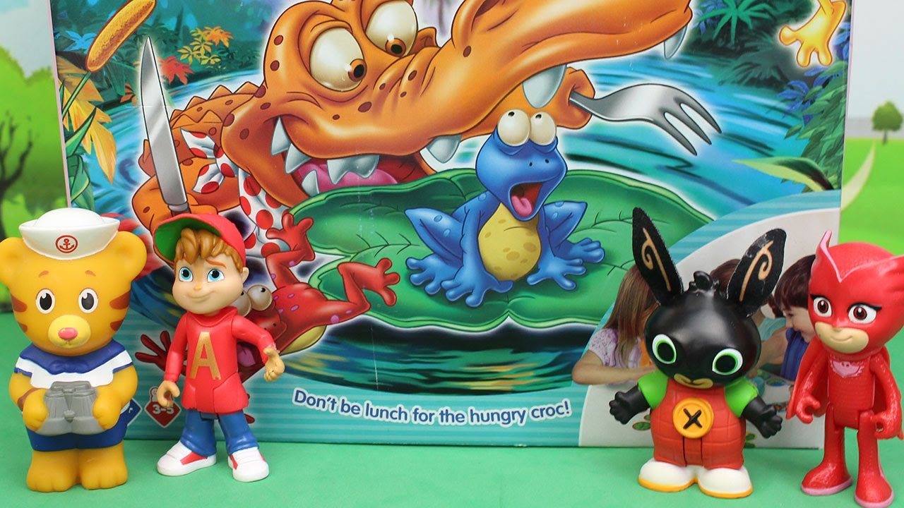 Il COCCODRILLO AFFAMATO - Alvin e Gufetta sfidano Bing e Daniel Tiger [Challenge]