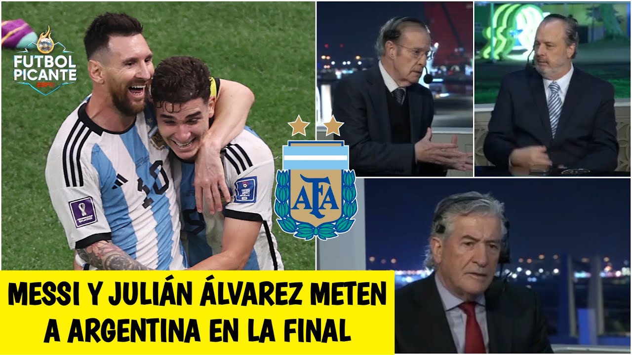 ARGENTINA, A LA FINAL de la mano de Messi y Julián Álvarez GOLEARON a Croacia | Futbol Picante