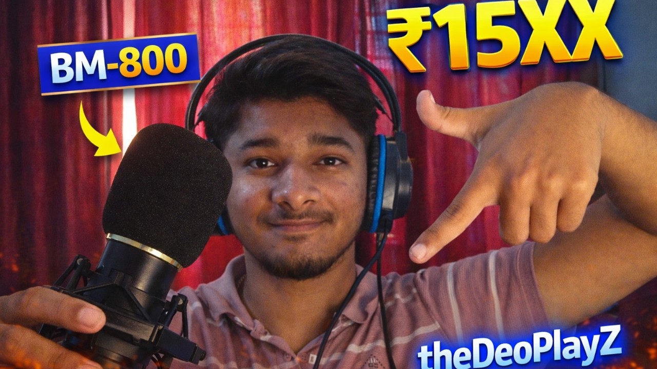 BM-800 Mic Unboxing & Sound Test 🔥 | Worth ₹15XX?