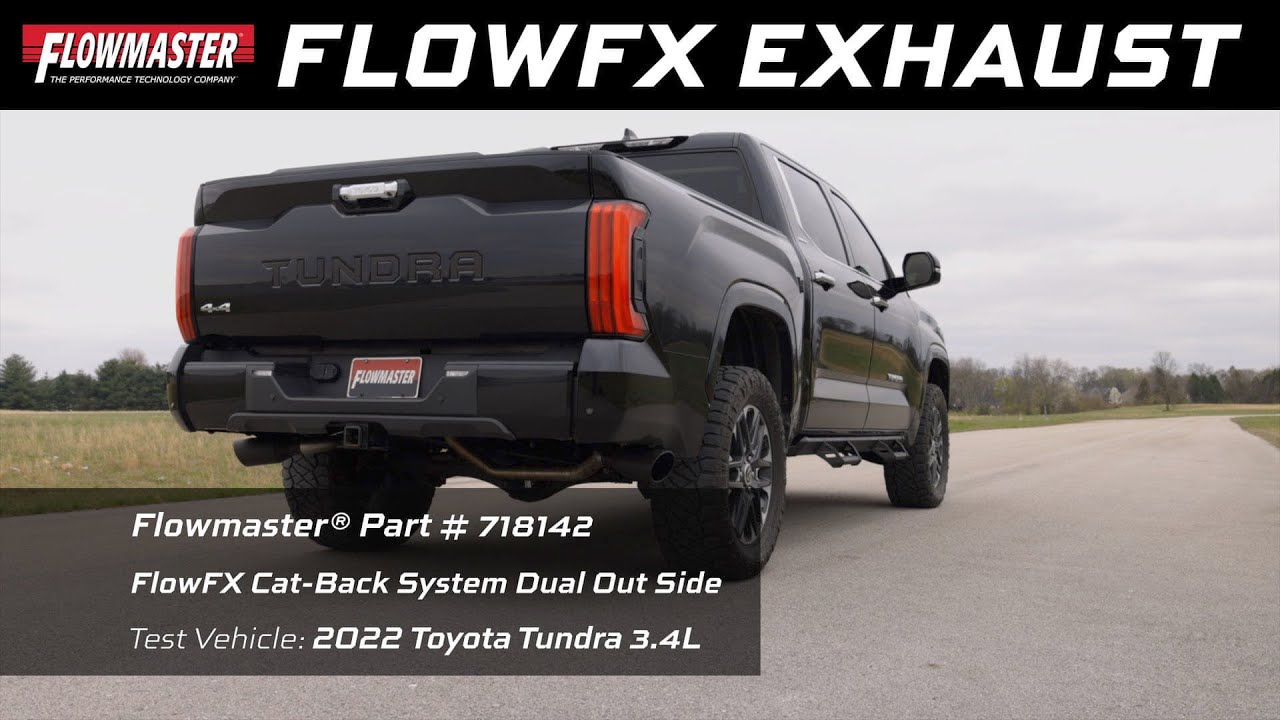 Flowmaster FlowFX Dual Side Exit Exhaust System for 2022-2023 Toyota Tundra 3.4L V6 (718142)