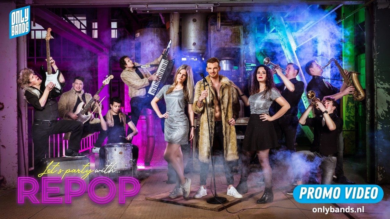 Coverband REPOP promo video 2025 - ONLY BANDS - REPOP boeken