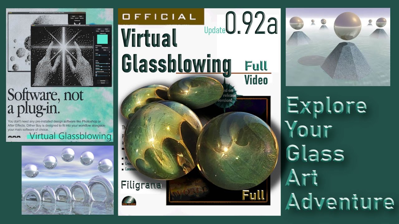 Making glass filigrana: Virtual Glassblowing | Lampworking flameworking tutorial. Learn about glass