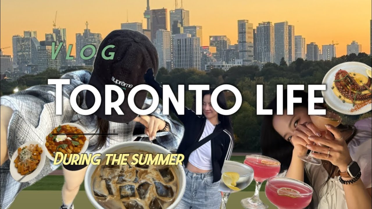 Toronto vlog 🇨🇦, 많이늦은 토론토여름브이로그 돌아와 .. /토론토카페/토론토맛집/토론토할거리/토론토공원 리버데일파크/토론토노을/토론토워홀러일상 /tiff즐기기