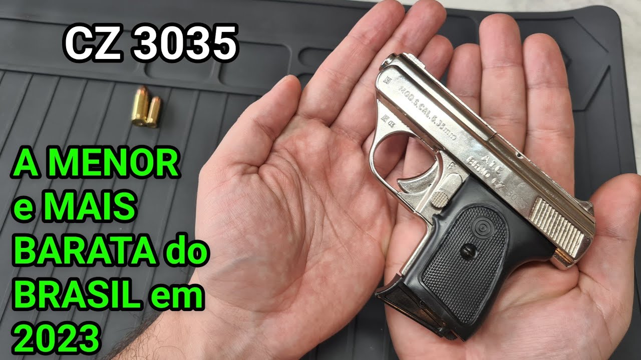 A Menor e Mais Barata do Brasil em 2023! Opinião sobre a CZ 3035 Nickel, para Porte Velado e Coleção