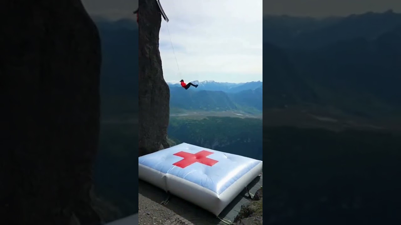 Cliff Slide On A Steep Descent, Then Quick Turn And Sliding Up At Incredible Speeed🔥#slide