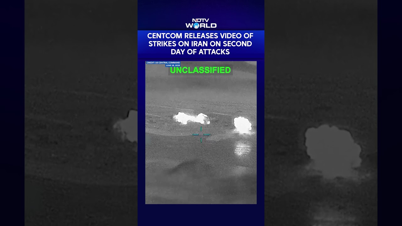 CENTCOM Releases Dramatic Video Of US Strikes On Iran