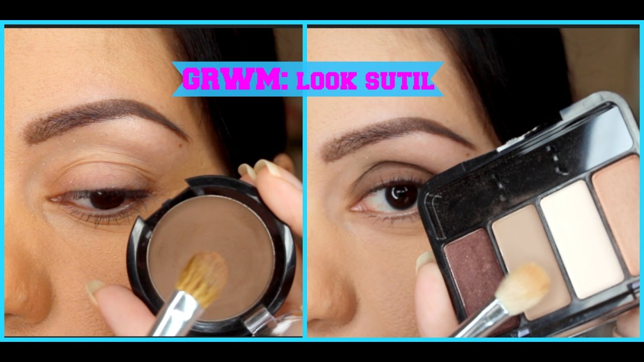 GRWM usando cuarteto 17 y sombra chocolate de Bissú, petición.