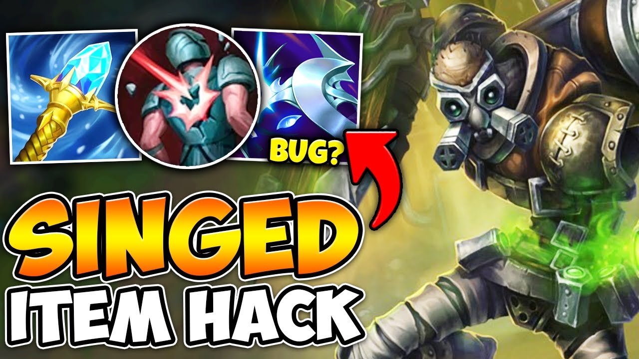 I DISCOVERED A LITERAL ITEM GLITCH ON SINGED (THIS WILL BE HIS NEW BUILD)