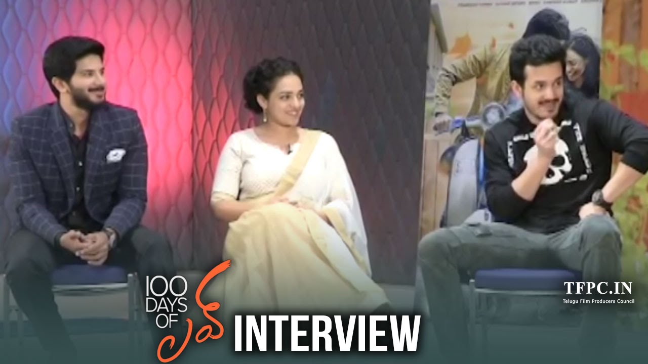Akhil Chitchat with Dulquer Salmaan & Nithya Menen | 100 Days Of Love Funny Interview | TFPC