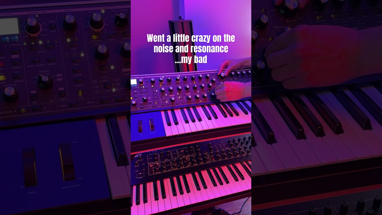 Moog Subsequent 37&rsquo;s Filter + Noise is sick 🖤 #synth #electronicmusic #moog #analog #subsequent37