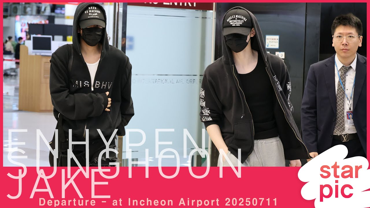 엔하이픈 성훈-제이크 '조각미남들의 입국'  [STARPIC] / ENHYPEN SUNGHOON-JAKE  Arrival - at Gimpo Airport 20250711