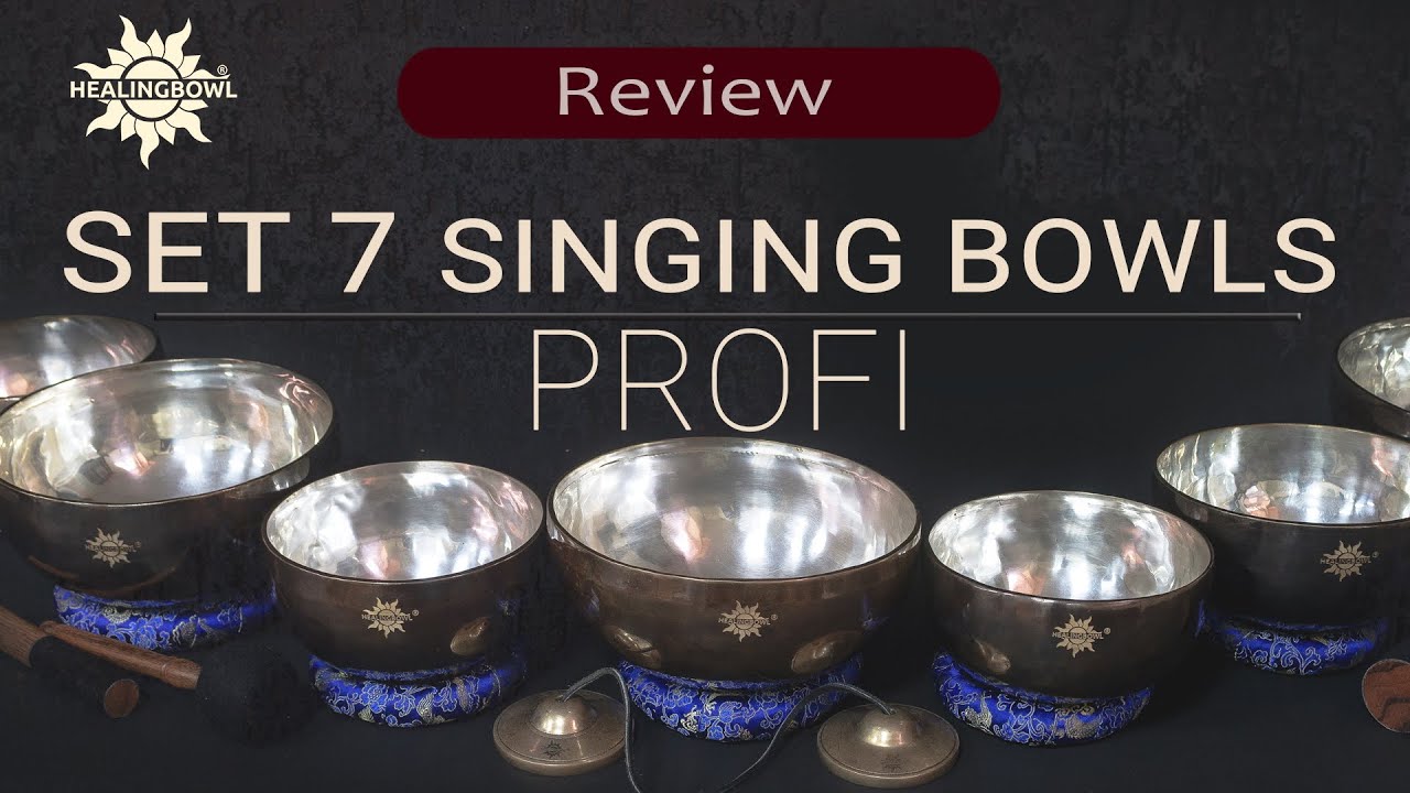 Professional SET OF SINGING BOWLS by HEALINGBOWL for ALL types of PRACTICES